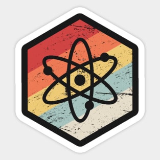 Retro 70s Atom Sticker